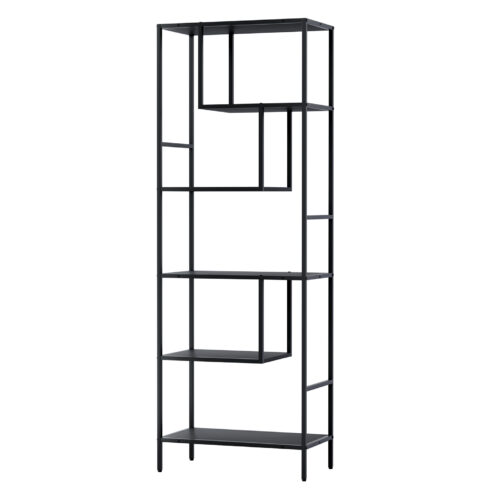 Artiss Bookshelf 5 Tiers RHYS Black - Image 3