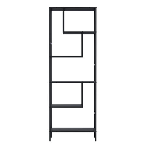 Artiss Bookshelf 5 Tiers RHYS Black - Image 5