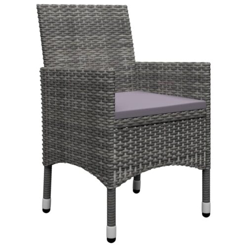11-Piece Garden Dining Set Grey Outdoor Patio Furniture - Image 6