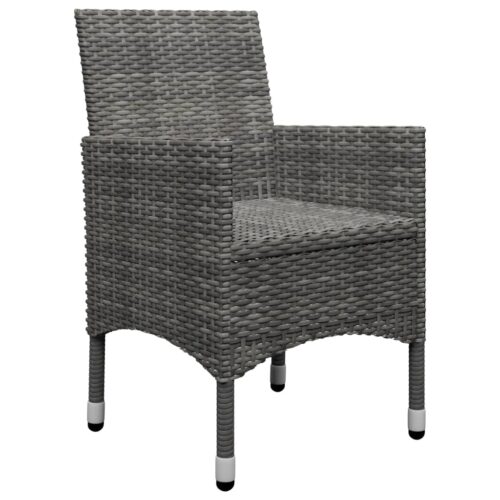11-Piece Garden Dining Set Grey Outdoor Patio Furniture - Image 9