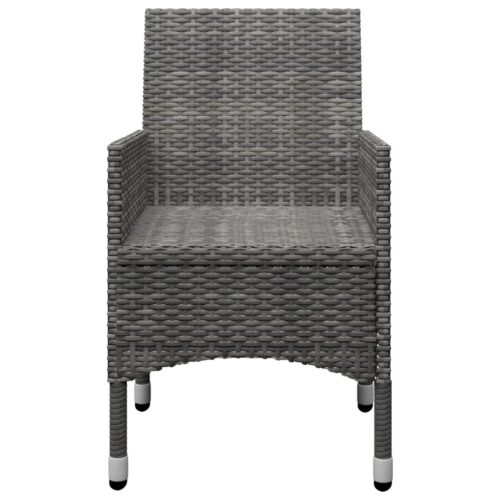 11-Piece Garden Dining Set Grey Outdoor Patio Furniture - Image 10