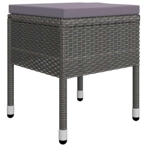 11-Piece Garden Dining Set Grey Outdoor Patio Furniture - Image 11