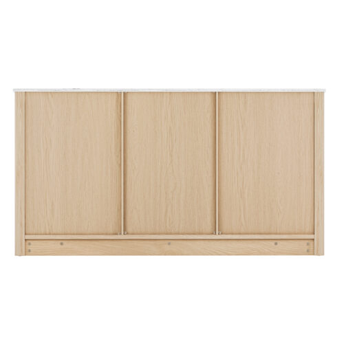 Artiss Buffet Sideboard Marble Style Tabletop - Pine - Image 6