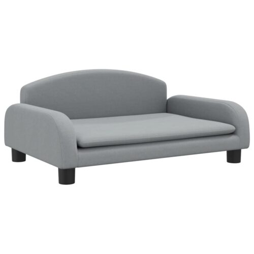 Dog Bed Light Grey 70x45x30cm Fabric