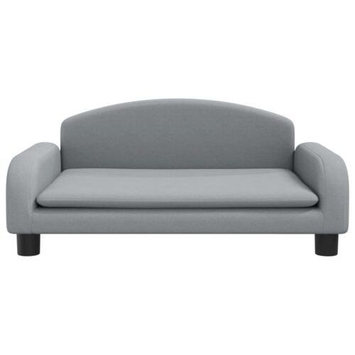Dog Bed Light Grey 70x45x30cm Fabric - Image 3