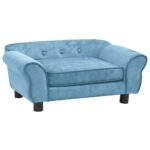 Dog Sofa Turquoise 72x45x30cm Plush