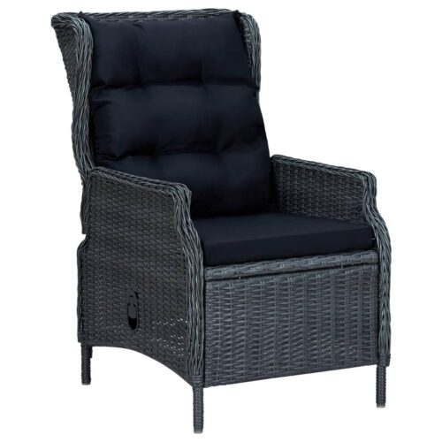 7-Piece Garden Dining Set Dark Grey Outdoor Patio Lounge Furniture - Image 3