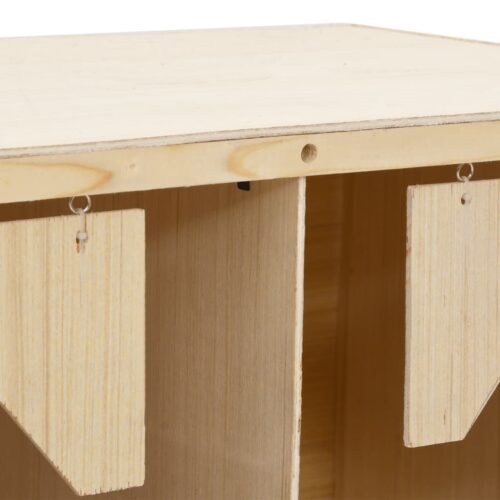 Chicken Laying Nest 5 Compartments 117x33x38cm Solid Pine Wood - Image 6