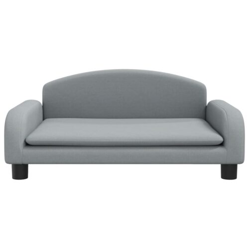 Kids Sofa Light Grey 70x45x30cm Fabric - Image 3