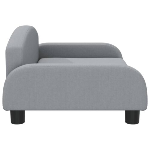 Kids Sofa Light Grey 70x45x30cm Fabric - Image 4