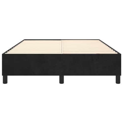 Bed Frame Black Double Velvet - Image 5