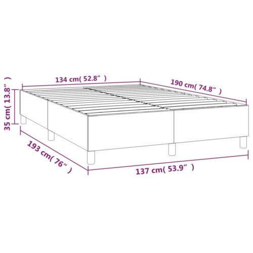 Bed Frame Black Double Velvet - Image 8