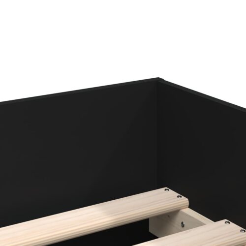 Bed Frame with Drawers Black 90x190cm - Image 9