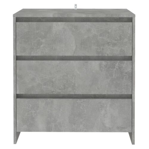 Sideboard Concrete Grey 70x41x75cm Engineered Wood - Image 3