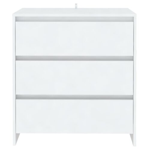 Wooden Chest of Drawers Dresser Tallboy Storage Cabinet Scandi Nightstand Sideboard White - Image 3