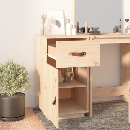 Desk Cabinet 40x50x75 cm Solid Wood Pine - Image 3