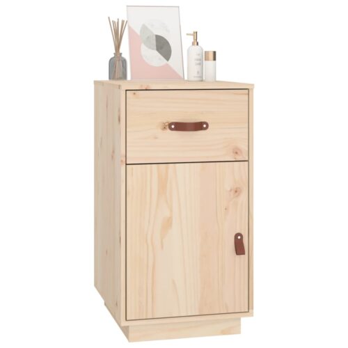 Desk Cabinet 40x50x75 cm Solid Wood Pine - Image 4