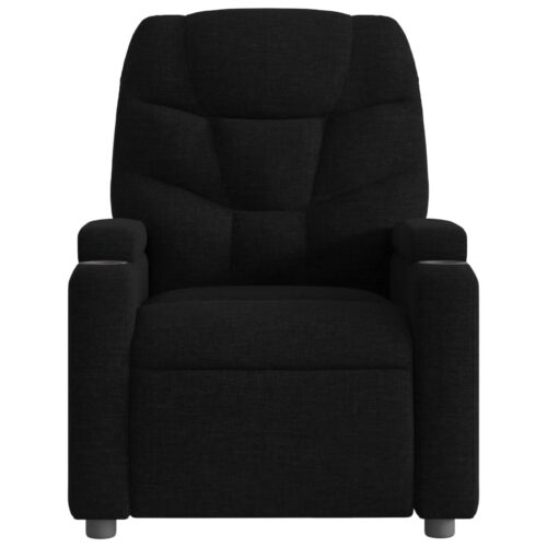 Fabric Recliner Chair Modern Lounge Living Room Sofa Movie TV Couch Armchair Black - Image 6