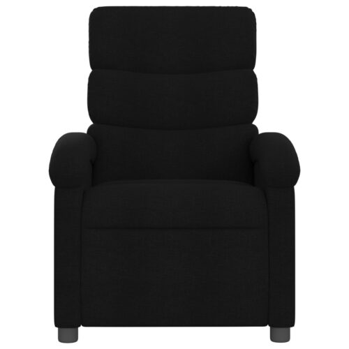 Massage Recliner Chair Black Fabric - Image 4