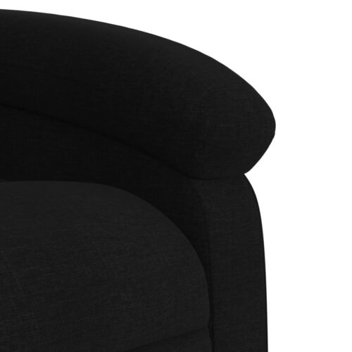 Massage Recliner Chair Black Fabric - Image 9