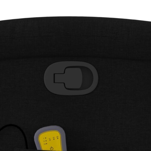 Massage Recliner Chair Black Fabric - Image 10