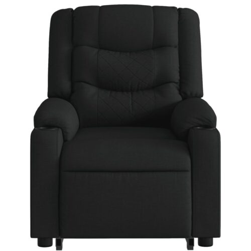 Stand up Massage Recliner Chair Black Fabric - Image 8