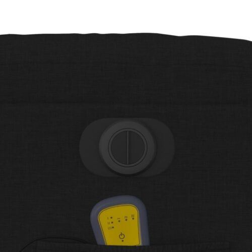 Electric Stand up Massage Recliner Chair Black Fabric - Image 12