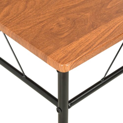 Dining Chairs 4pcs Brown MDF - Image 7