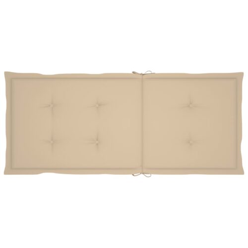 Garden Chairs 6pcs with Beige Cushions Solid Teak Wood - Image 8