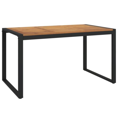 Garden Table 140x80x75cm Solid Wood Acacia