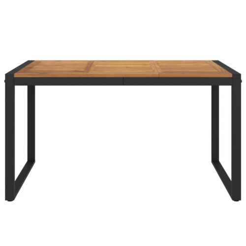 Garden Table 140x80x75cm Solid Wood Acacia - Image 3