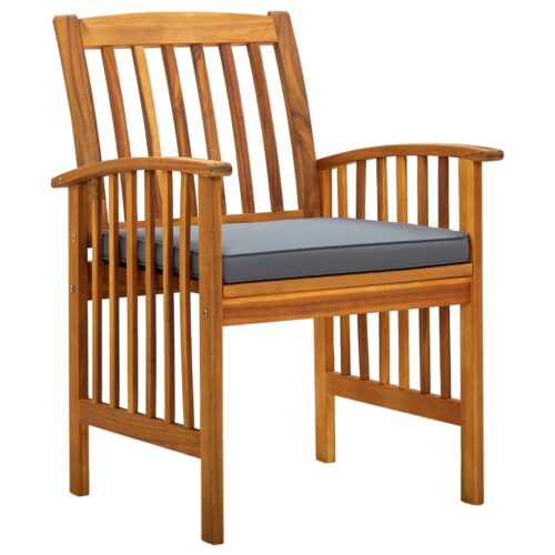 7-Piece Garden Dining Set with Cushions Acacia Wood Timber Outdoor Patio Furniture - Image 5