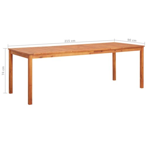 7-Piece Garden Dining Set with Cushions Acacia Wood Timber Outdoor Patio Furniture - Image 8