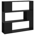 Wooden Bookshelf Room Divider Cabinet Bookcase Rack Shelf Display Table Black