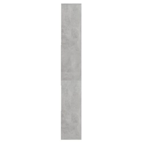 Book Cabinet Concrete Grey 67x24x161cm Engineered Wood - Image 9