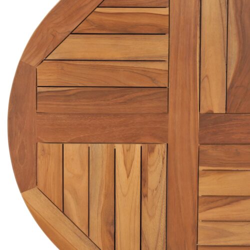 Round Table Top Solid Teak Wood Round 2.5cm 70cm DIY Desk Panel Board - Image 4
