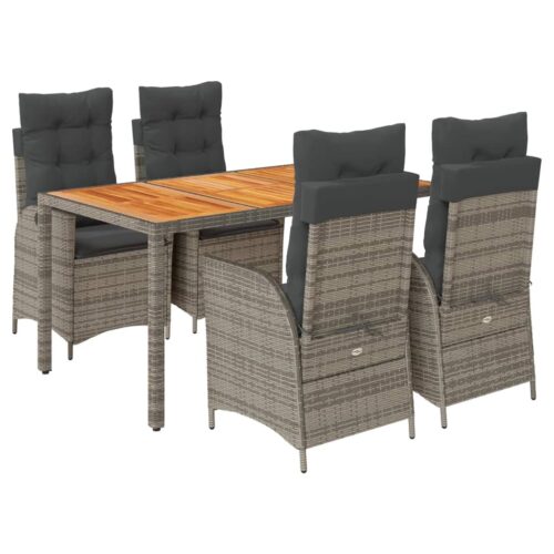 5-Piece Outdoor Dining Set Garden Patio Chairs Bistro Rattan Furniture Setting