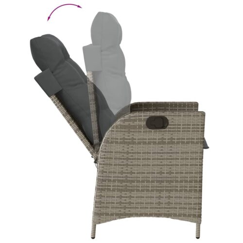 5-Piece Outdoor Dining Set Garden Patio Chairs Bistro Rattan Furniture Setting - Image 4
