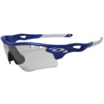 Oakley Custom Radarlock Path Team Blue Clear Vented Lens Mens Sports Sunglasses