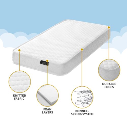 Giselle Baby Cot Mattress Spring Foam - Image 5