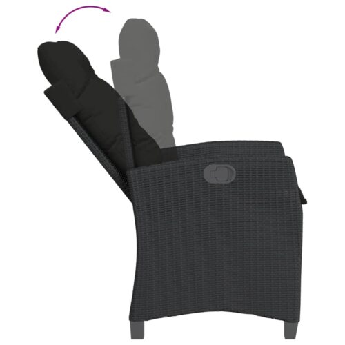 9-Piece Outdoor Dining Set Garden Patio Chairs Wicker Rattan Furniture Setting - Image 5