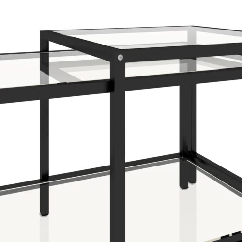 Tea Tables 2pcs Tempered Glass Transparent - Image 8