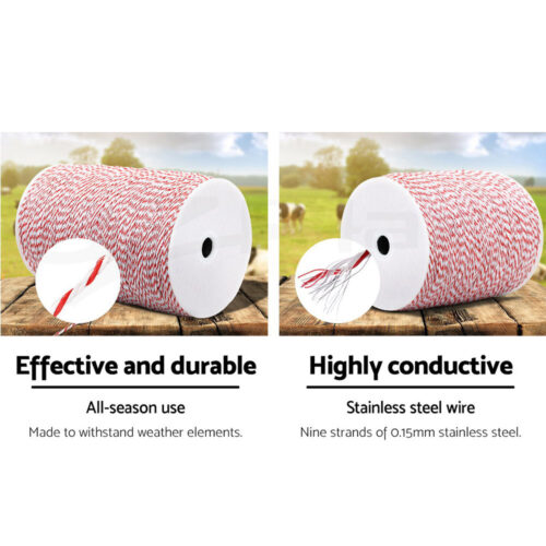 Giantz Electric Fence Poly Wire 1000M - Image 5