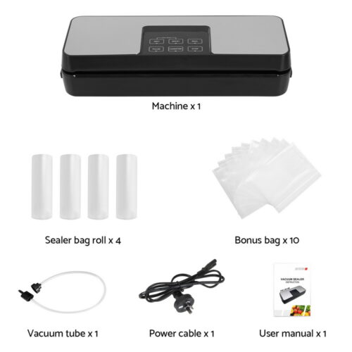 Devanti Food Vacuum Sealer Machine Auto Seal Cutter 5 Modes Storage Bags 4 Rolls - Image 3