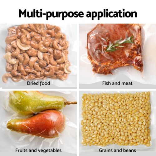 Devanti Food Vacuum Sealer Machine Auto Seal Cutter 5 Modes Storage Bags 28cm 6m 4 Rolls - Image 5