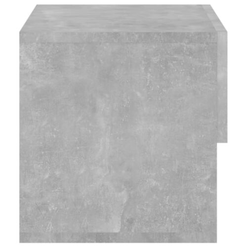 Wall-mounted Bedside Cabinet Concrete Grey - Image 6