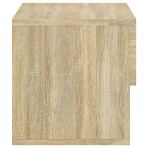 Wall-mounted Bedside Cabinet Sonoma Oak - Image 6