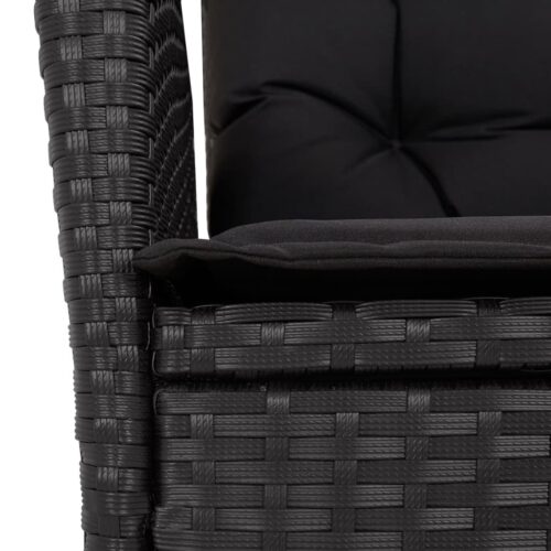 5-Piece Outdoor Dining Set Garden Patio Chairs Bistro Wicker Rattan Furniture - Image 6