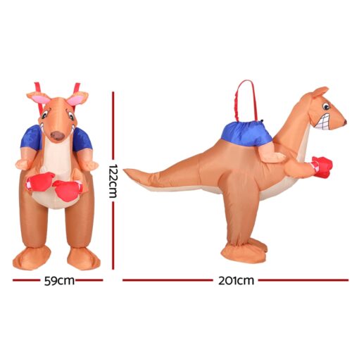 Inflatable Kangaroo Costume Adult Suit Blow Up Party Fancy Dress Halloween Cosplay - Image 2