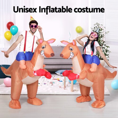 Inflatable Kangaroo Costume Adult Suit Blow Up Party Fancy Dress Halloween Cosplay - Image 6